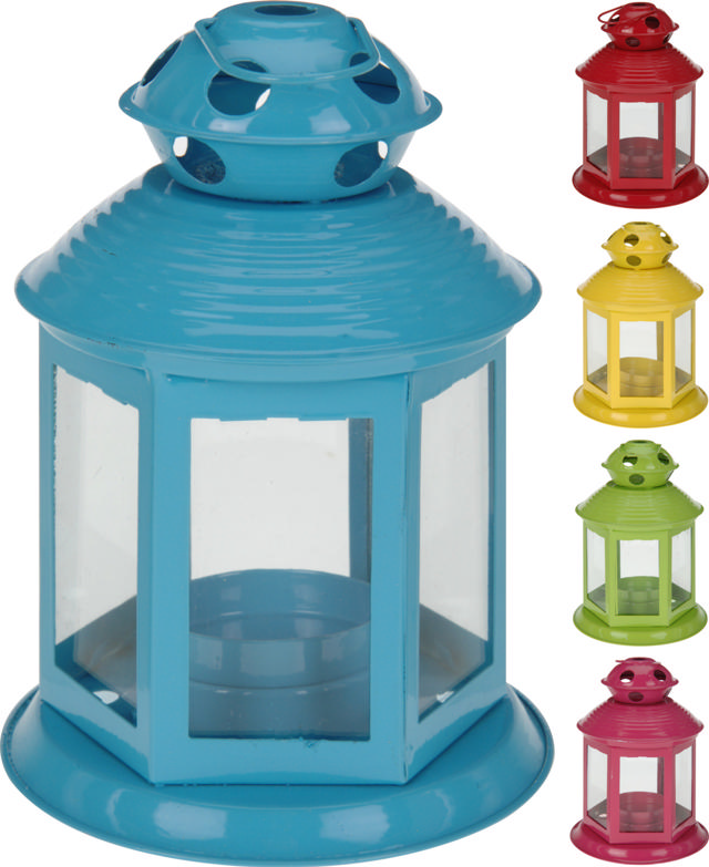 TEALIGHT HOLDER LANTERN SHAPE