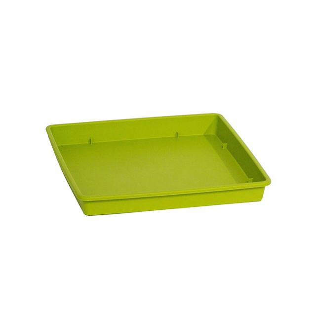 VIOMES LINEA SQUARE PLATE 17X17X2CM GREEN