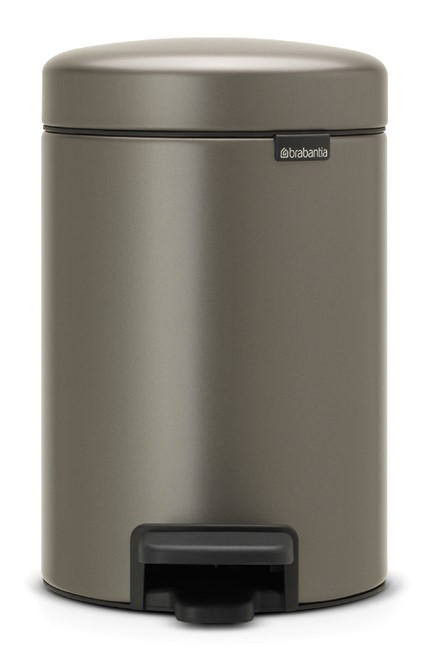 BRABANTIA NEW ICON PEDAL BIN, 3 LITRE - PLATINUM