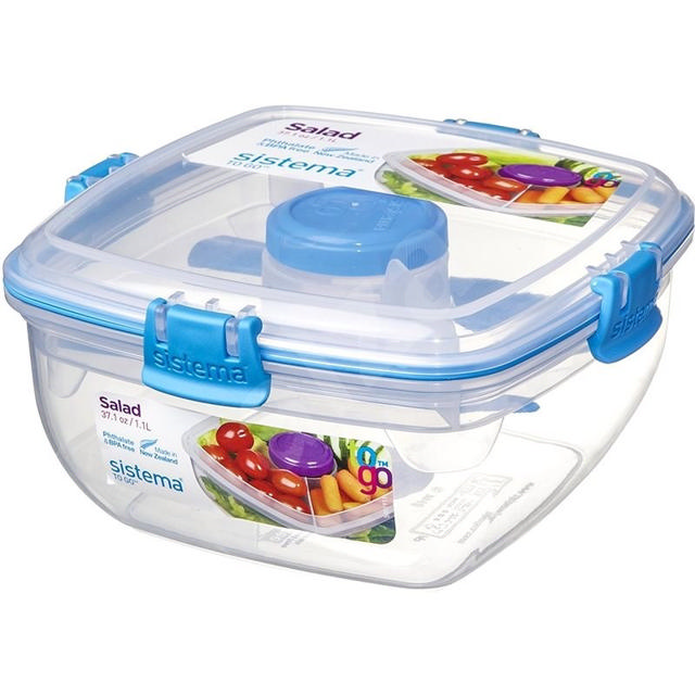 SISTEMA TO GO SALAD MAX 1.3L + CUTLERY