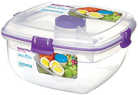 SISTEMA TO GO SALAD MAX 1.3L + CUTLERY