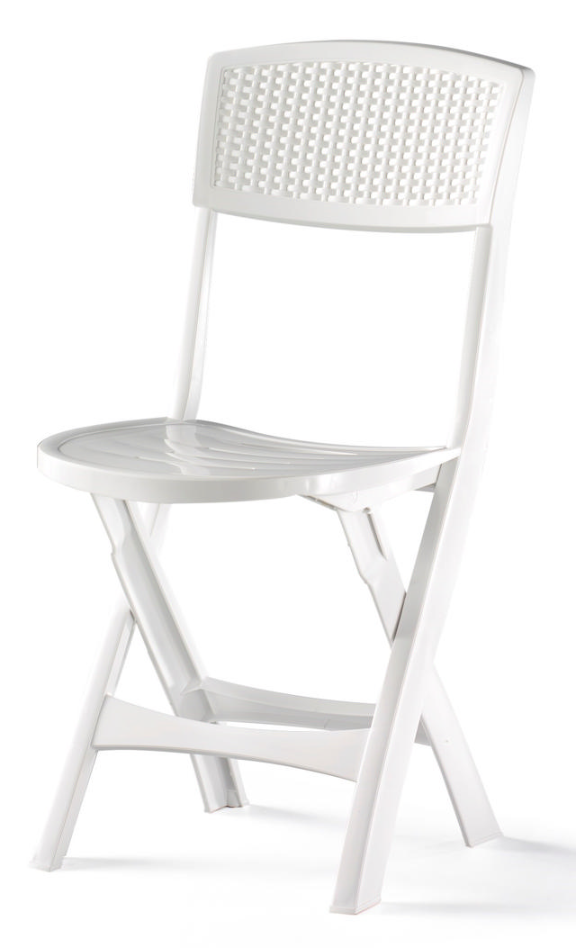 IDEA MISTRAL FOLDING CHAIR 39X47X81CM - WHITE