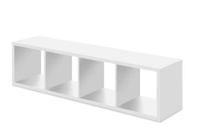 MAX4 SHELF UNIT COLUMN WITH 4 CUBES WHITE 38X141X33CM