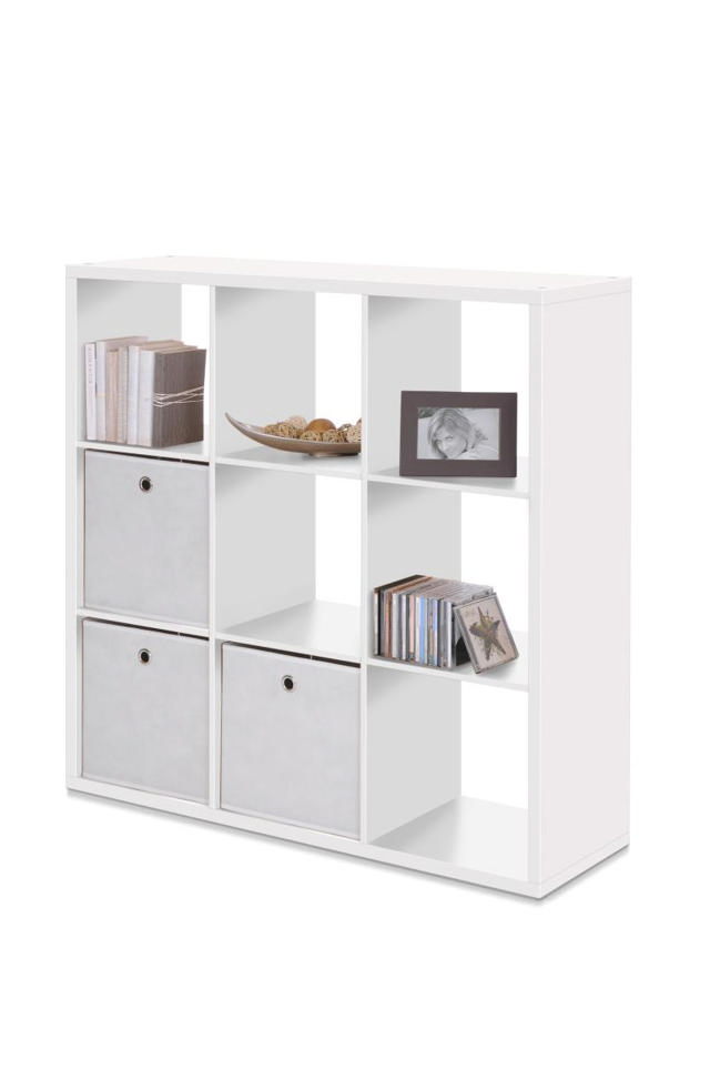 MAX9 SHELF UNIT WITH 9 CUBES WHITE