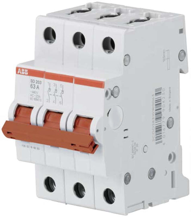 ABB ISOLATOR SD203-63 3P 63A ΠΡΟΪΟΝΤΑ ΚΑΙ ΣΥΣΤΗΜΑΤΑ ΧΑΜΗΛΗΣ ΤΑΣΗΣ