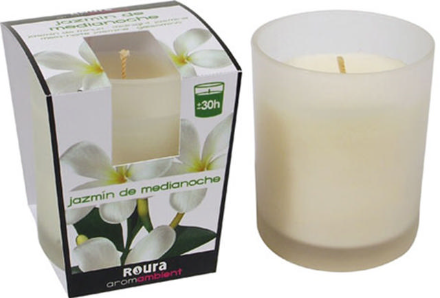 ROURA SCENTED FROSTED GLASS CANDLE JASMINE