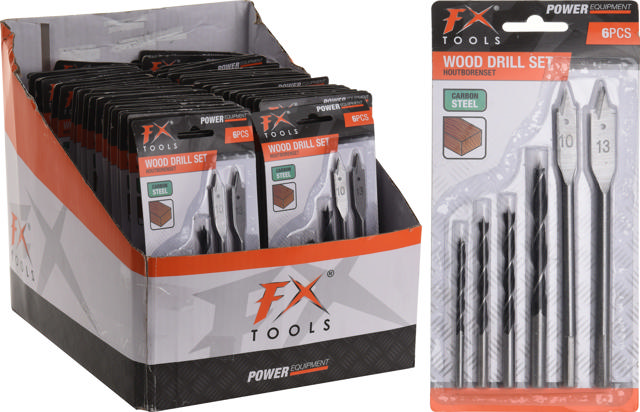 FX WOOD DRILL SET 6 PCS