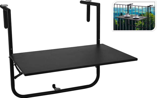 BALCONY TABLE 60X40CM BLACK