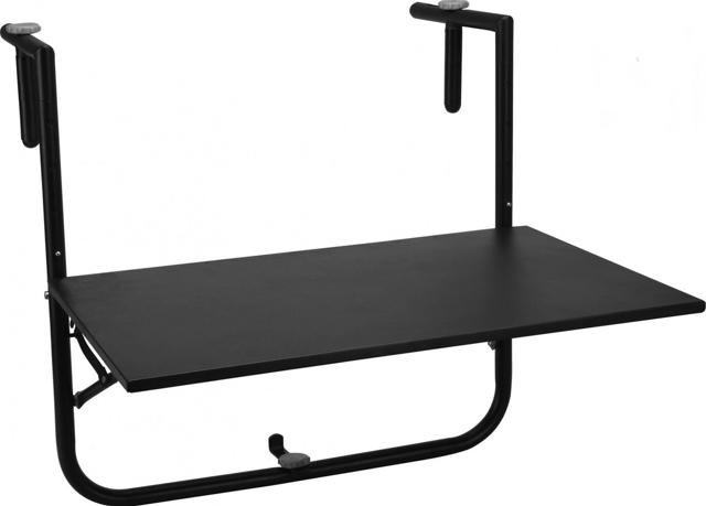 BALCONY TABLE 60X40CM BLACK