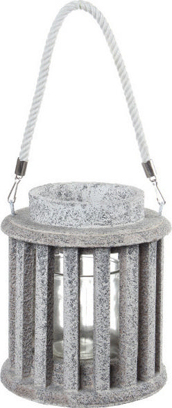 TNS LANTERN GRANITE ROUND 18Χ22CM 