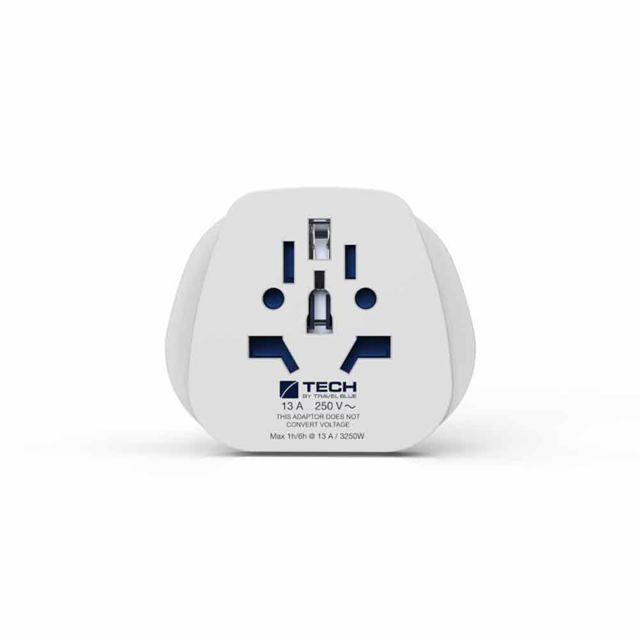 TRAVEL BLUE ADAPTOR WORLD TO UK/CY