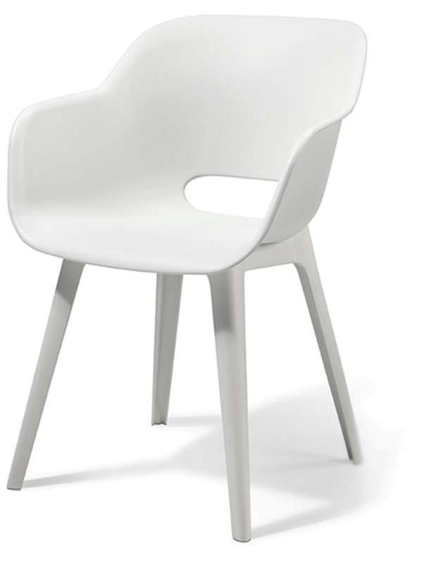 KETER AKOLA OUTDOOR CHAIR 68X59X80CM - WHITE