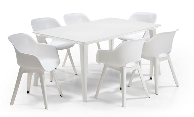 KETER AKOLA OUTDOOR CHAIR 68X59X80CM - WHITE