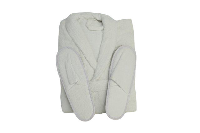 SWIPE BATH ROBE & SLIPPER 400GR