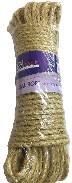 ELTECH SISAL ROPE 6mm x 20M