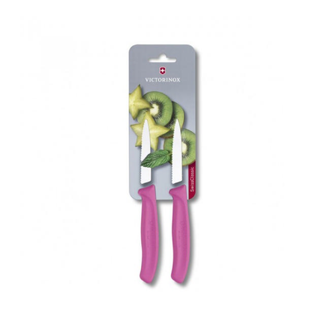 VICTORINOX PARING KNIFE 8CM PINK 2PCS