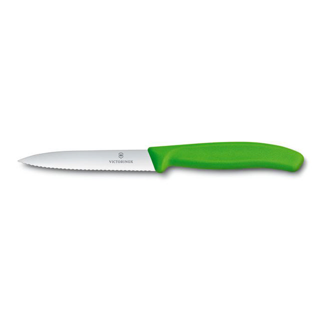 VICTORINOX GENERAL PURPOSE KNIFE FROM STAINLESS STEEL 10CM GREEN