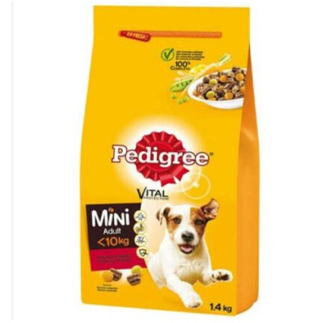 PEDIGREE DRY FOOD MINI ADULT DOG BEEF 1.4KG