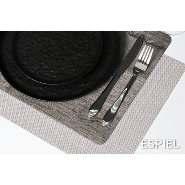 ESPIEL PLACEMAT PVC GREY 45 X 30CM WOOD