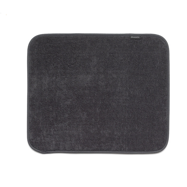 BRABANTIA MICROFIBRE DISH DRYING MAT 47X40CM DARK GREY