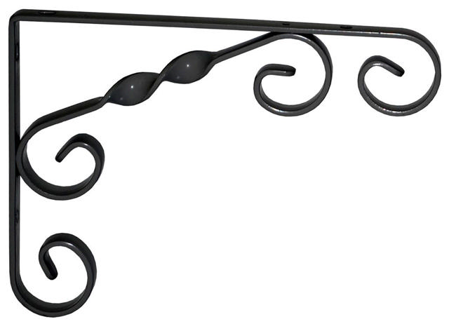 ELEMENT ORNAMENT BRACKET 11.5X11.5CM BLACK