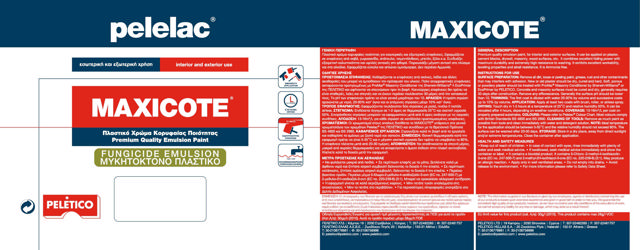 PELELAC MAXICOTE® FUNGICIDE ΠΛΑΣΤΙΚΟ ΧΡΩΜΑ P101 0.75L