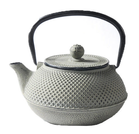 CAST IRON TEA POT 0.8L ENAMELED GREY