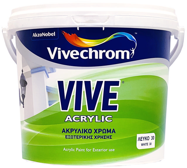 VIVECHROM ΑΚΡΥΛΙΚΟ ΧΡΩΜΑ ΛΕΥΚΟ 3L