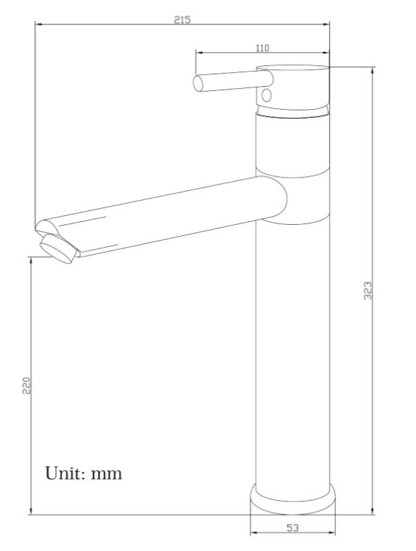 STILL WASH BASIN MIXER LONG SPOUT