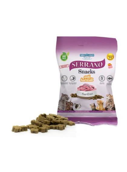 MEDITERRANEAN SERRANO SNACKS ΓΙΑ ΓΑΤΟΥΣ ΣΑΡΔΕΛΕΣ 35G