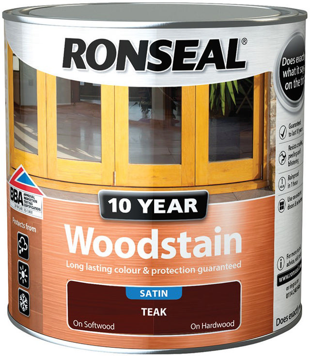 RONSEAL® 10 YEARS WOODSTAIN ΒΕΡΝΙΚΙ ΚΑΡΥΔΙΑ 2.5L