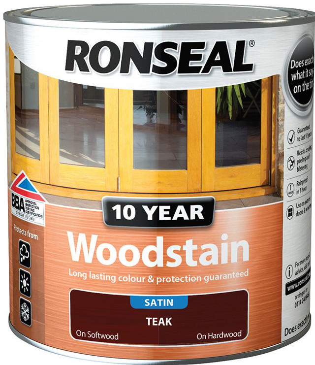 RONSEAL® 10 YEARS WOODSTAIN NATURAL OAK 2.5L