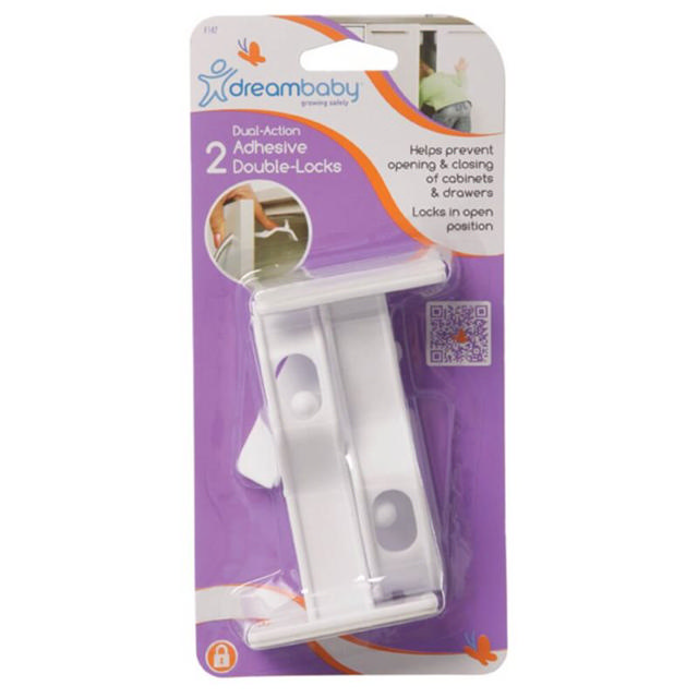 DREAMBABY ADHESIVE CUPBOARD/DOOR LOCKS 2PK