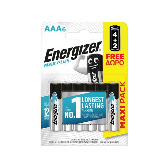 ENERGIZER MAX PLUS ΜΠΑΤΑΡΙΕΣ AAA 6 ΤΕΜ (4 + 2 ΔΩΡΕΑΝ)