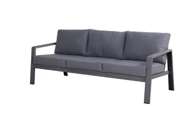 MASSA 3SEAT SOFA 201Χ85Χ72CM - GREY