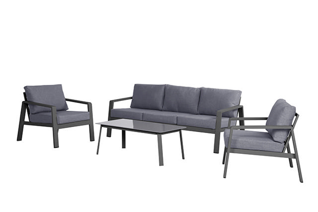 MASSA 3SEAT SOFA 201Χ85Χ72CM - GREY