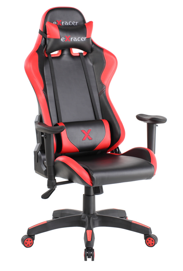 DAYTONA GAMING CHAIR RED 68X53X128.5-138CM