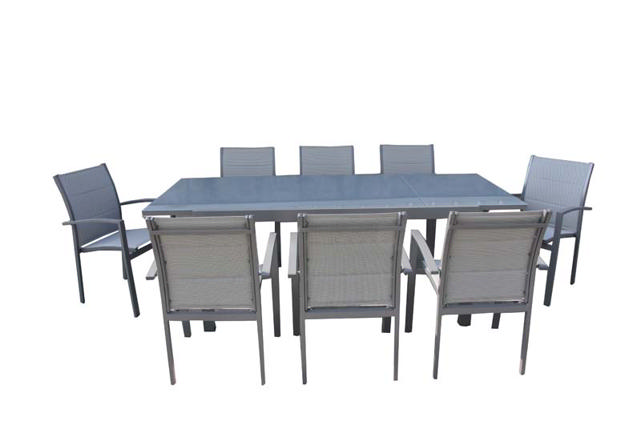 TRITON JAMES EXTENDABLE OUTDOOR TABLE 160-220X90X75CM