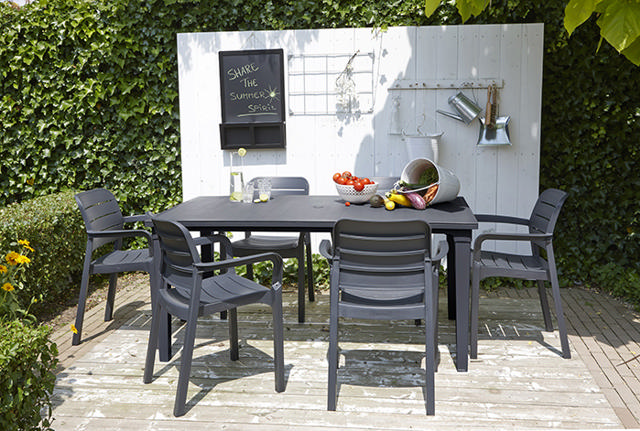 KETER FUTURA TABLE GRAPHITE