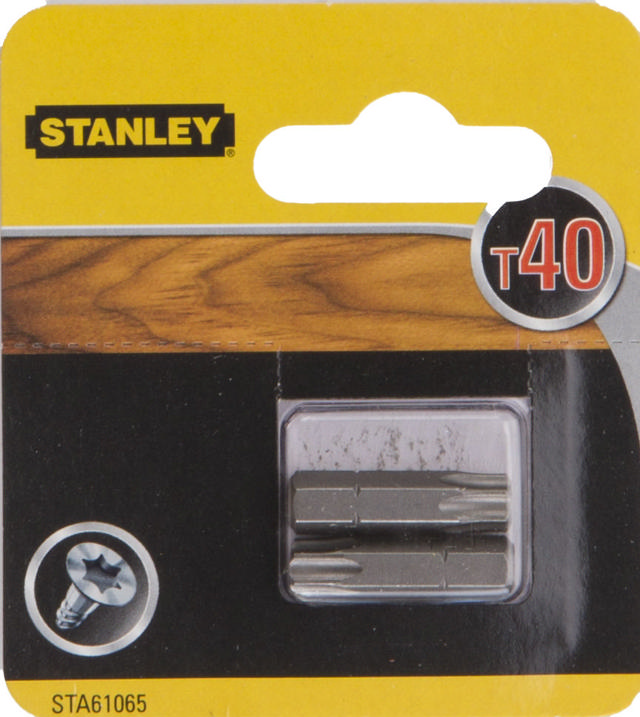 STANLEY SCREWDRIVER BITS T40