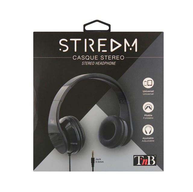 TNB STREAM HEADPHONES BLACK