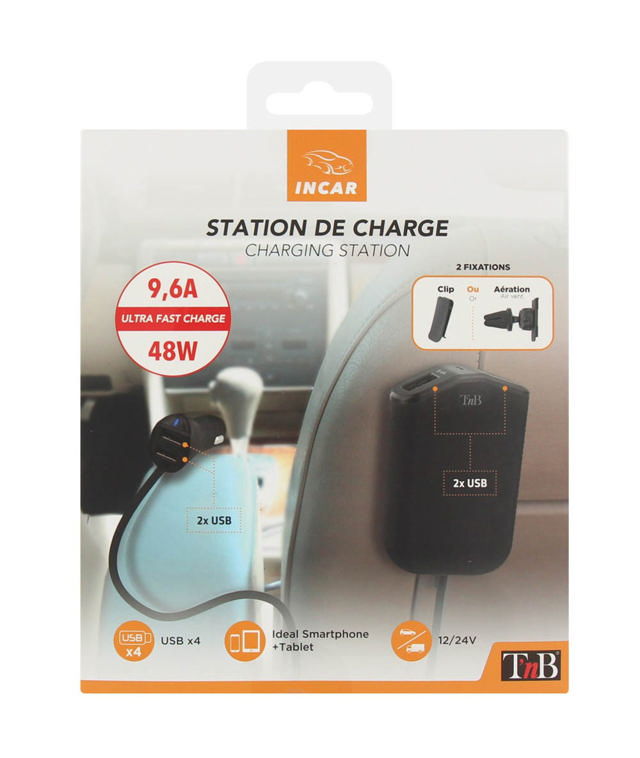 TNB CAR CHARGER 4USB PORTS 9,6