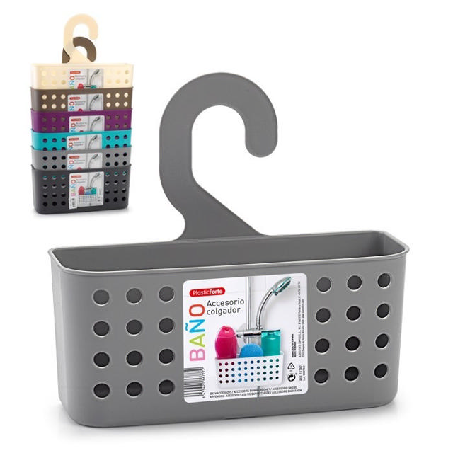 PLASTICFORTE BATH BASKET W.HANGER