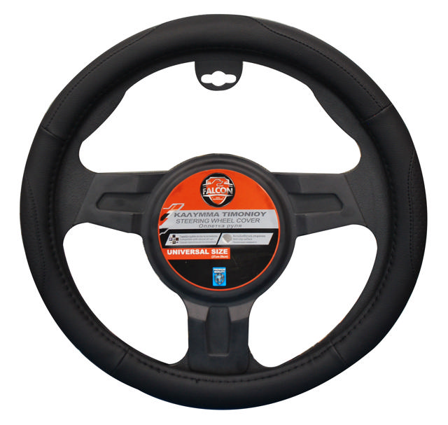 FALCON STEERING WHEEL COVER BLACK CARBON FIBER 