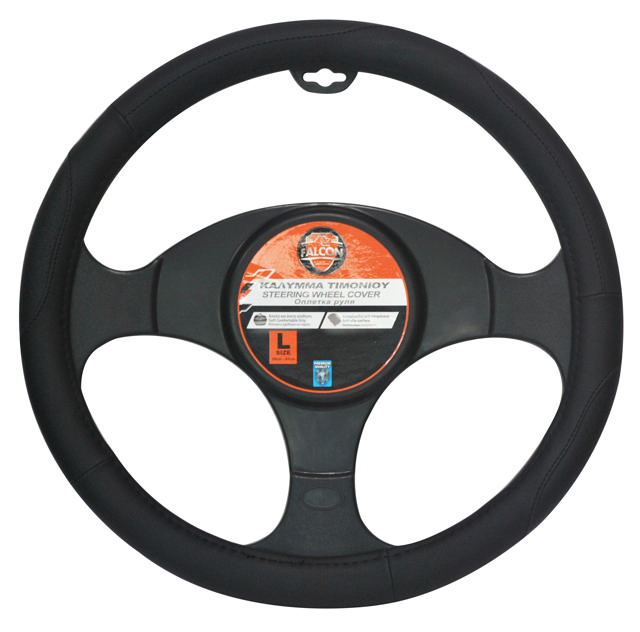 FALCON STEERING WHEEL COVER BLACK PERFORATED