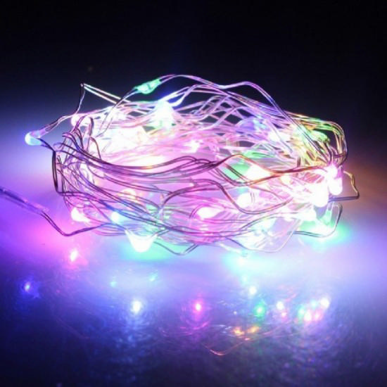 LED COPPER WIRE BATTERY MULTICOLOR 20L 2M