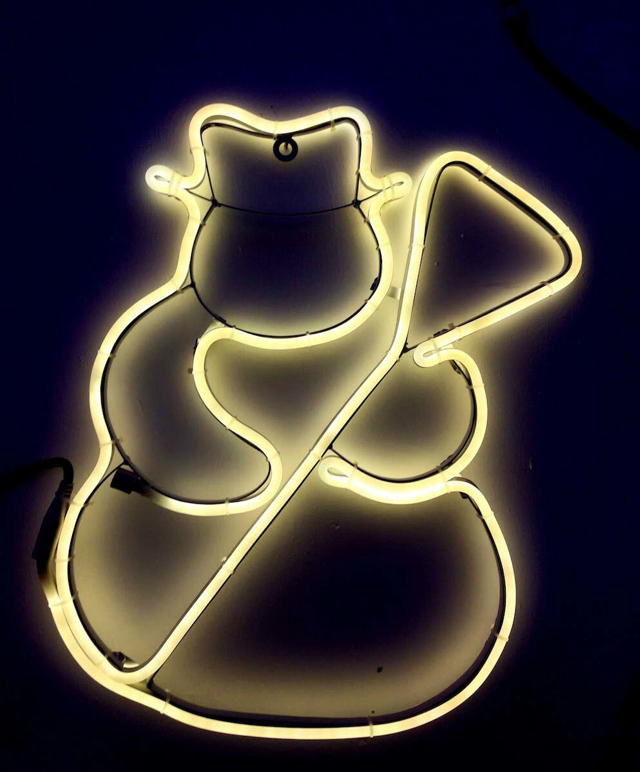 SNOWMAN WARM WHITE LED 3M