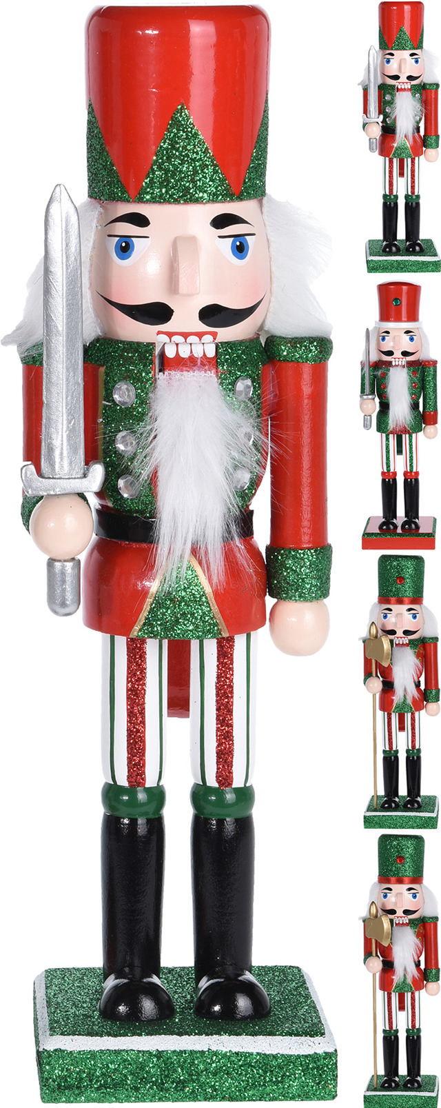 NUTCRACKER 25CM GREEN