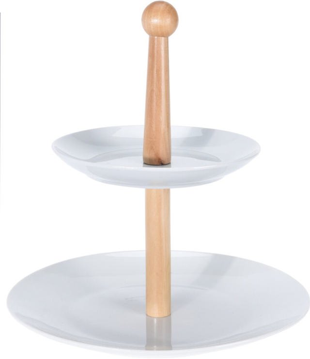 FOODSTAND ROUND EDGE PORCELAIN 2 TIER