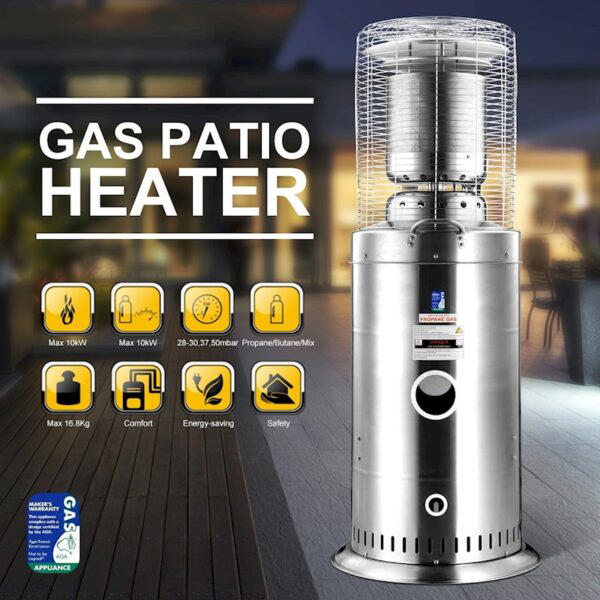 MATESTAR MAT-1109A PATIO HEATER STAINLESS STEEL